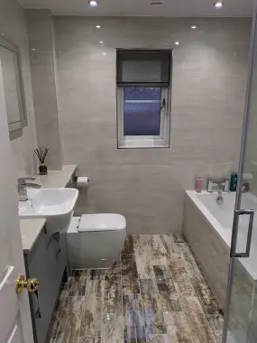 Modern bathroom plumbing and fitting
