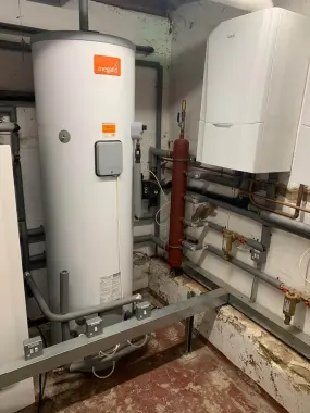 Commercial heating and plumbing project